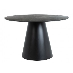 Стол обеденный SIGNAL ANGEL эффект серого мрамора/черный мат 120